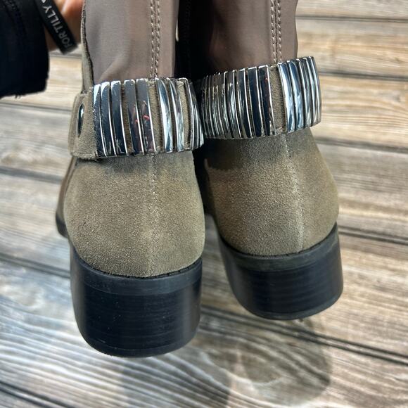 Steve Madden Ranaldow New in Box Gray Suede Boots Size 10 - Picture 5 of 5